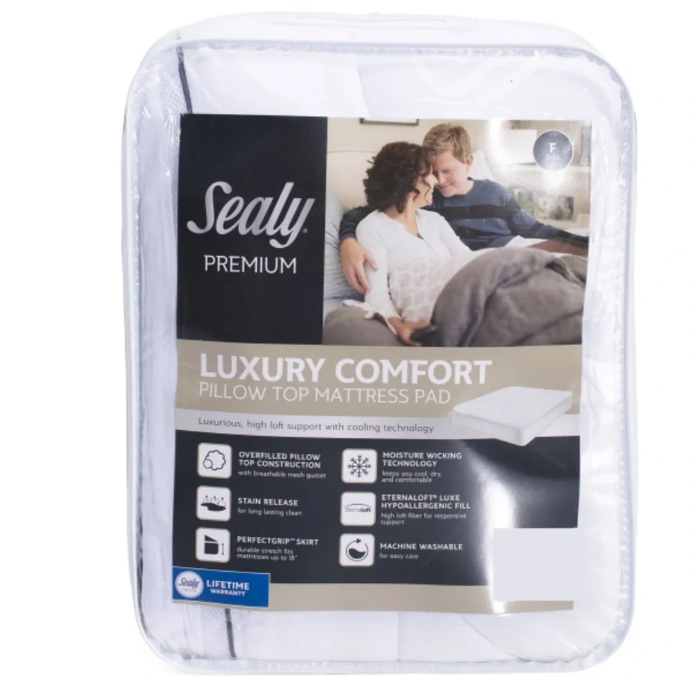 SEALY Luxury Comfort Pillow Top Mattress Pad